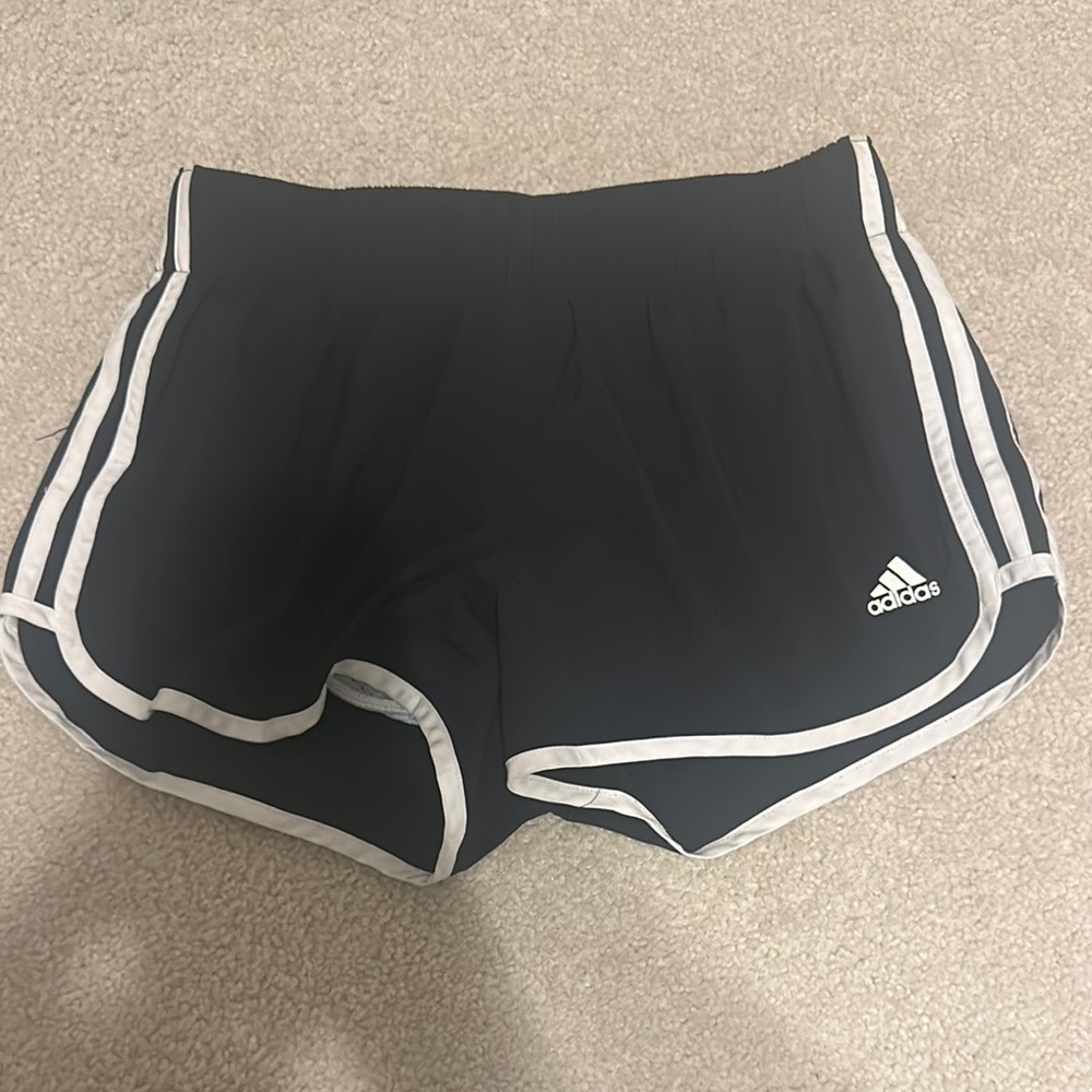 Adidas Black and White Athletic Shorts
